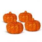 Decor Dovleac de Halloween - 5,2 cm - Spuma - Scilipici - 4 buc / pachet