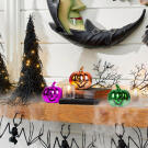 Decor Dovleac de Halloween - Lucios - 6 cm - 3 culori / pachet