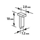 Capse - 1,2 x 2 x 10 mm - 2000 buc