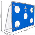 Poarta de Fotbal cu Plasa si Zone de Tintit - 240 x 170 x 85 cm