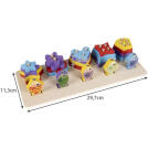 Set Jucarie din Lemn 2 in 1 - Puzzle si Pescuit